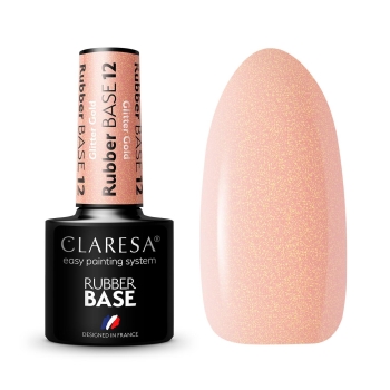 Claresa lakier hybrydowy BAZA RUBBER 12 5g-11161