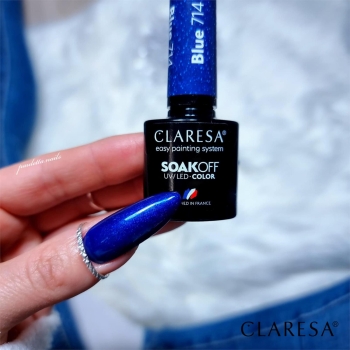 Claresa Lakier hybrydowy BLUE 714 -5g-11313