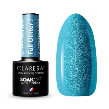 Claresa lakier hybrydowy FULL GLITTER 7 -5g-11499