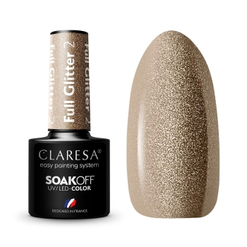 Claresa lakier hybrydowy FULL GLITTER 2 -5g-11494