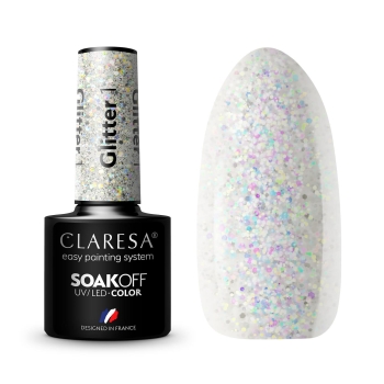 Claresa lakier hybrydowy GLITTER 1 -5g-11513