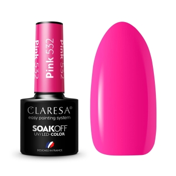 Claresa Lakier hybrydowy PINK 532 -5g-11688