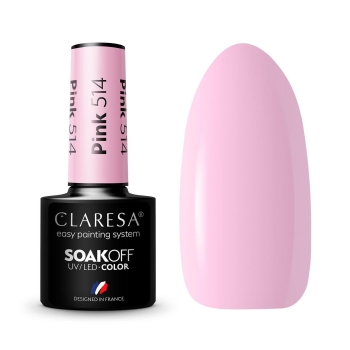 Claresa Lakier hybrydowy PINK 514 -5g-11669