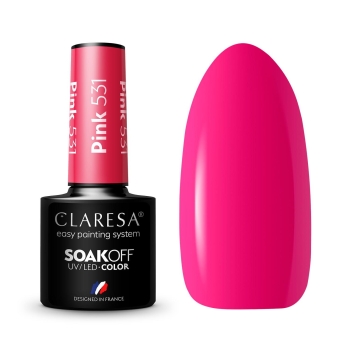 Claresa Lakier hybrydowy PINK 531 -5g-11686