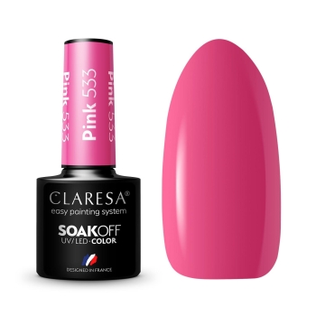 Claresa Lakier hybrydowy PINK 533 -5g-11690