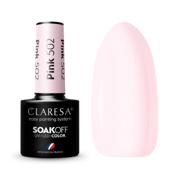 Claresa Lakier hybrydowy PINK 502 -5g-11657