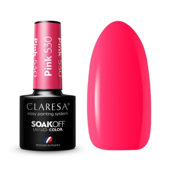 Claresa Lakier hybrydowy PINK 530 -5g-11684
