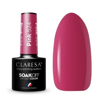 Claresa Lakier hybrydowy PINK 524 -5g-11677