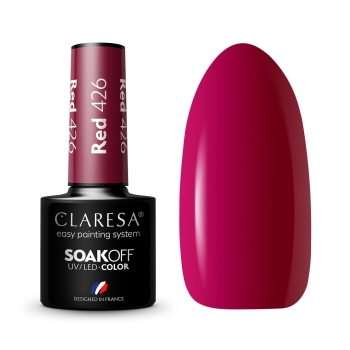 Claresa Lakier hybrydowy RED 426 -5g-11783