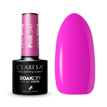 Claresa Lakier hybrydowy PINK 547 -5g-11705