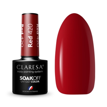 Claresa Lakier hybrydowy RED 420 -5g-11779
