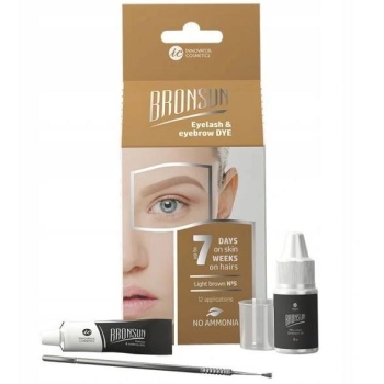 Zestaw BRONSUN oxydant+farbka Light Brown 5 i 7 ml-12186