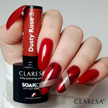 Claresa Lakier hybrydowy DUSTY ROSE 3  -5g-12125