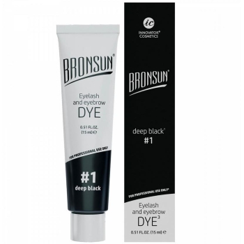 Farbka BRONSUN do brwi i rzęs Deep Black 15 ml-12247