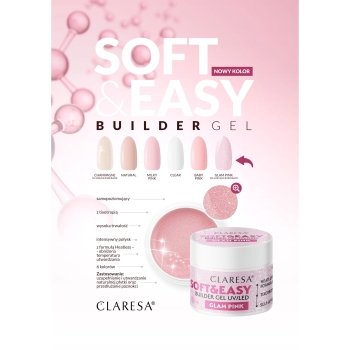 CLARESA SOFT & EASY GEL GLAM PINK -45 g-12436