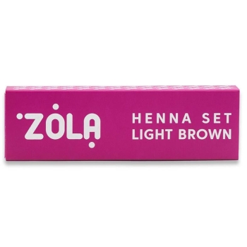 Henna ZOLA pudrowa zestaw LIGHT BROWN 4x2,5g-12594