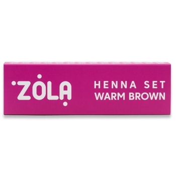 Henna ZOLA pudrowa zestaw WARM BROWN 4x2,5g-12595