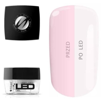 Żel SILCARE HIGHT LIGHT LED paznokci Gel Pink 30g-13556