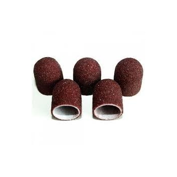 Kapturek nakładka ścierna BRĄZOWA 10mm #80 10szt-5509