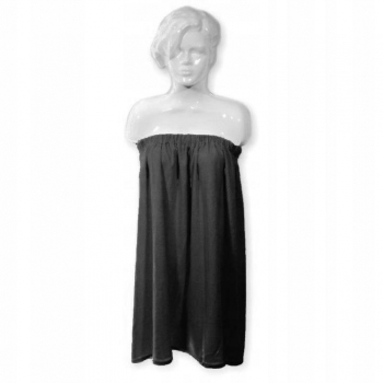 Pelerynka peniuar 90x150cm FROTTE czarna-8895