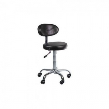 Taboret kosmetyczny z oparciem BD-9934 CZARNY-880