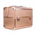 Kuferek kosmetyczny jednoczęściowy ROSE GOLDEN L-8989