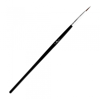 Pędzelek do zdobień Mollylac Nr 0 czarny 11 mm-8996