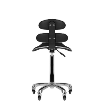 Taboret wysoki AM-880 czarny hoker z oparciem-9890