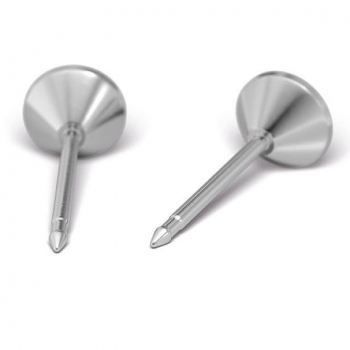 Kolczyki STUDEX sys. 75 rubin bez oprawy sr.-9969